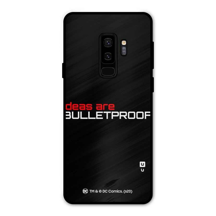 Vendetta Ideas are Bulletproof Metal Back Case for Galaxy S9 Plus