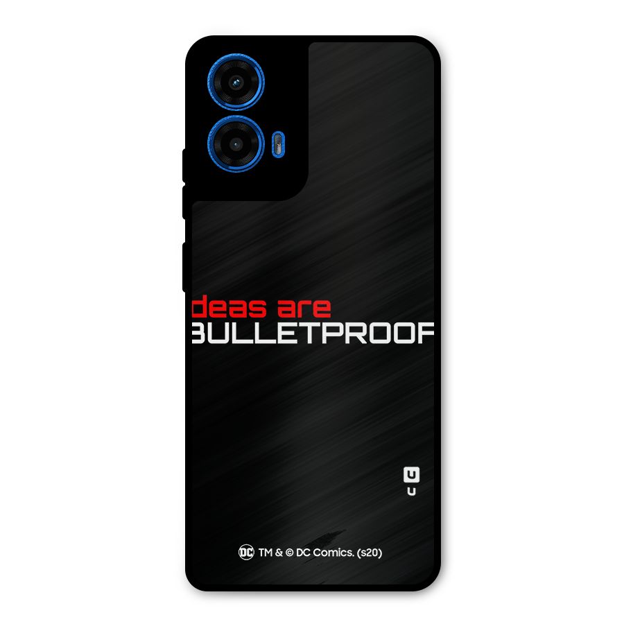 Vendetta Ideas are Bulletproof Metal Back Case for Moto G45