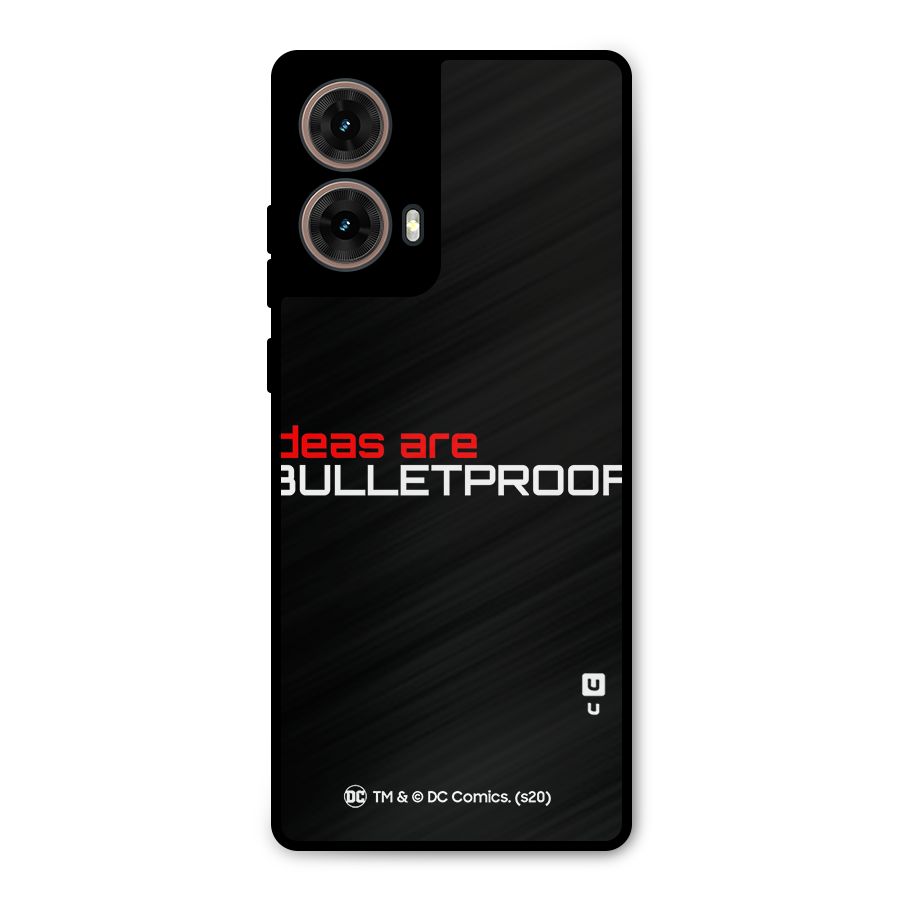 Vendetta Ideas are Bulletproof Metal Back Case for Moto G85