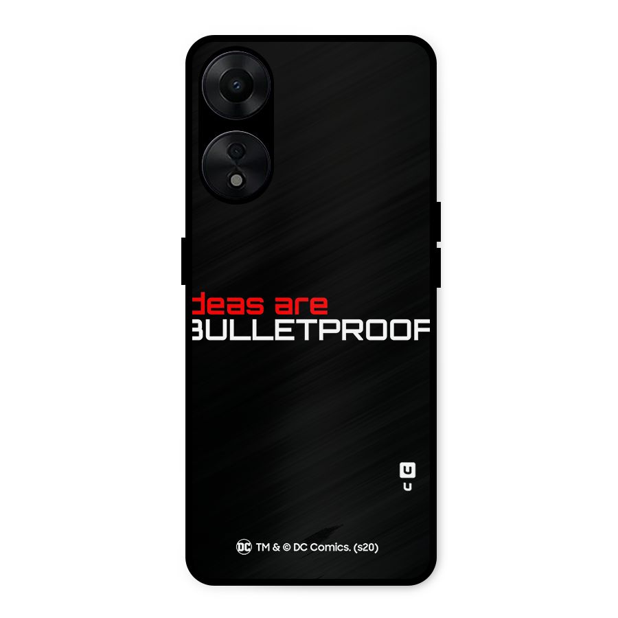 Vendetta Ideas are Bulletproof Metal Back Case for Oppo A78 5G