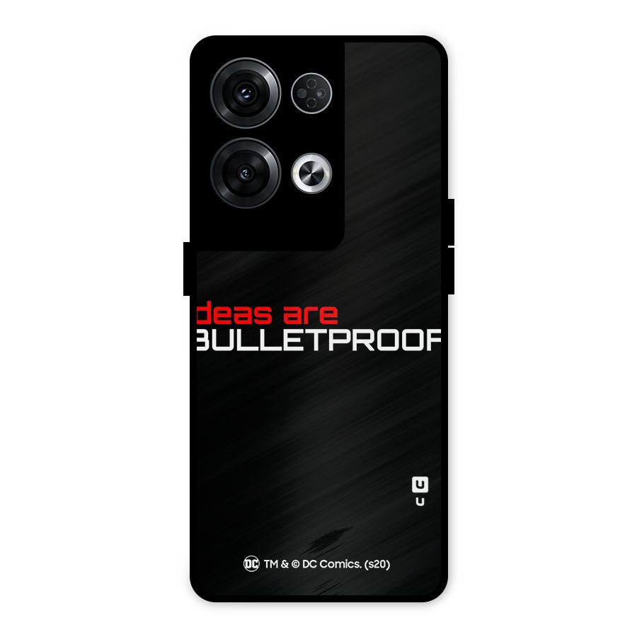 Vendetta Ideas are Bulletproof Metal Back Case for Oppo Reno8 Pro 5G