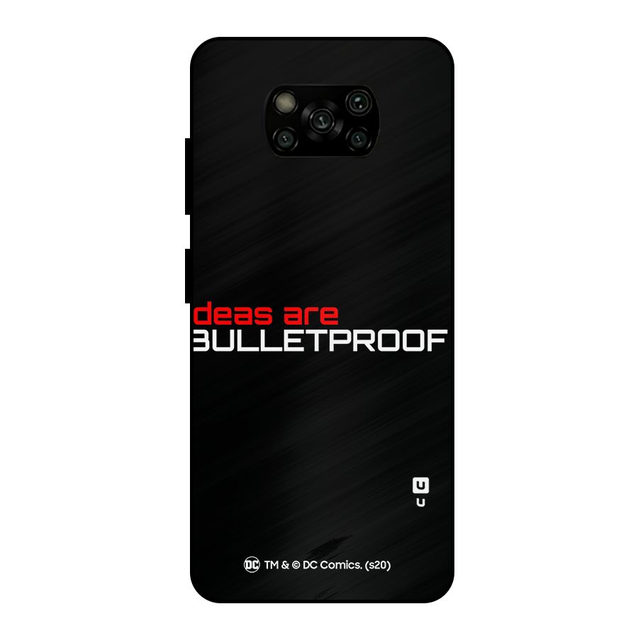 Vendetta Ideas are Bulletproof Metal Back Case for Poco X3