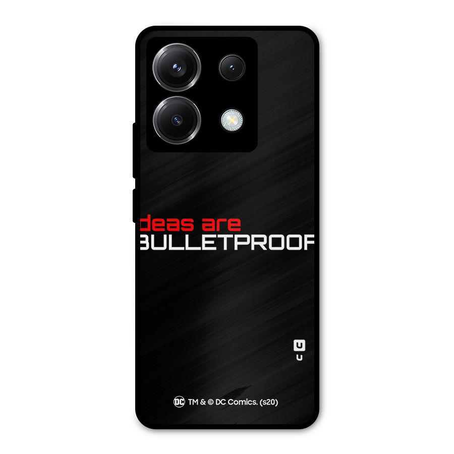 Vendetta Ideas are Bulletproof Metal Back Case for Poco X6