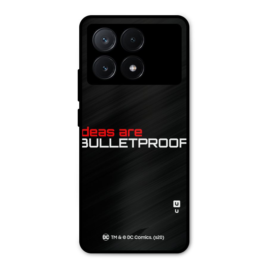 Vendetta Ideas are Bulletproof Metal Back Case for Poco X6 Pro