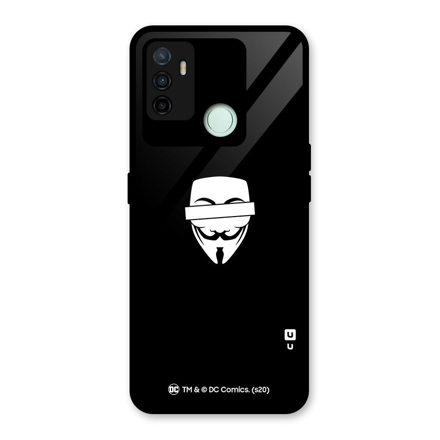Vendetta Minimal Mask Glass Back Case for Oppo A53