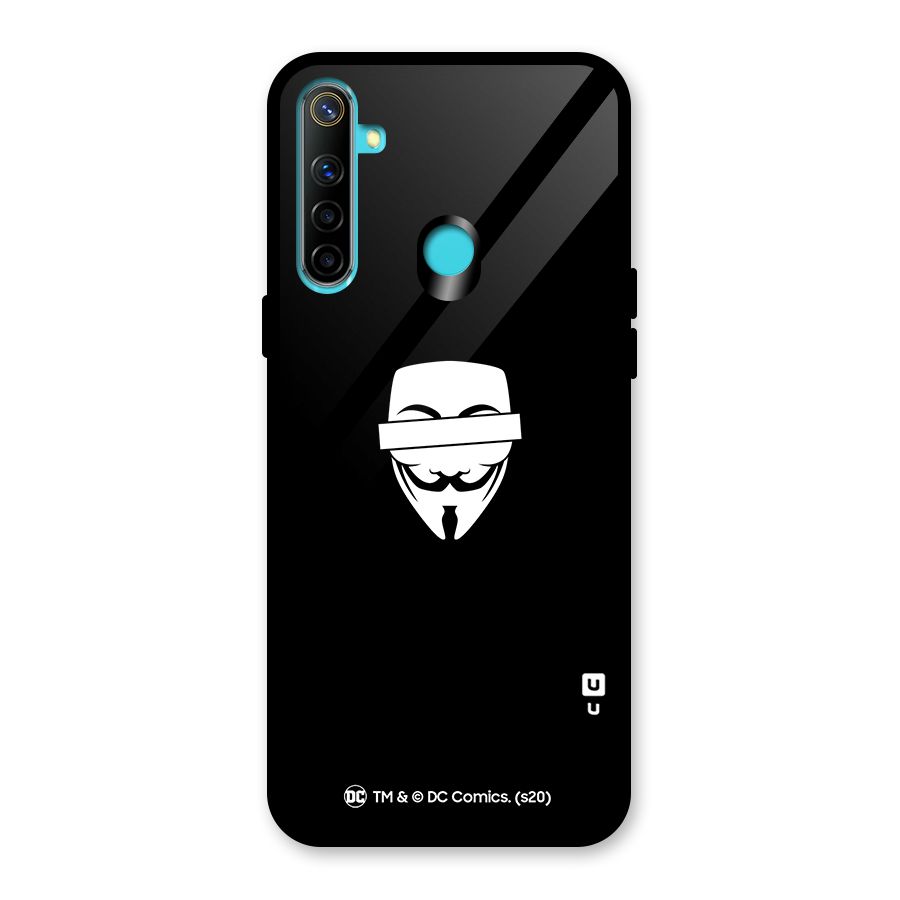 Vendetta Minimal Mask Glass Back Case for Realme 5