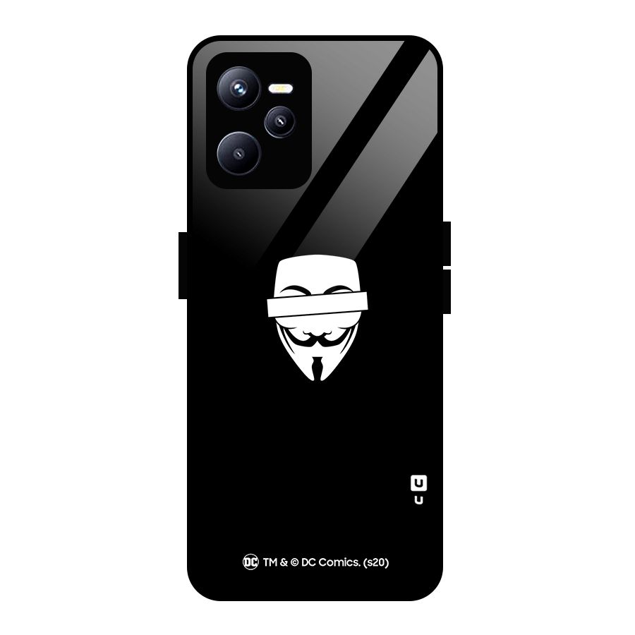 Vendetta Minimal Mask Glass Back Case for Realme C35