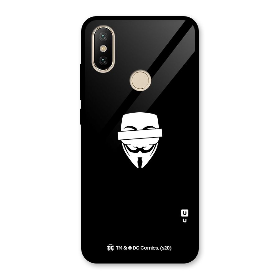 Vendetta Minimal Mask Glass Back Case for Redmi A2