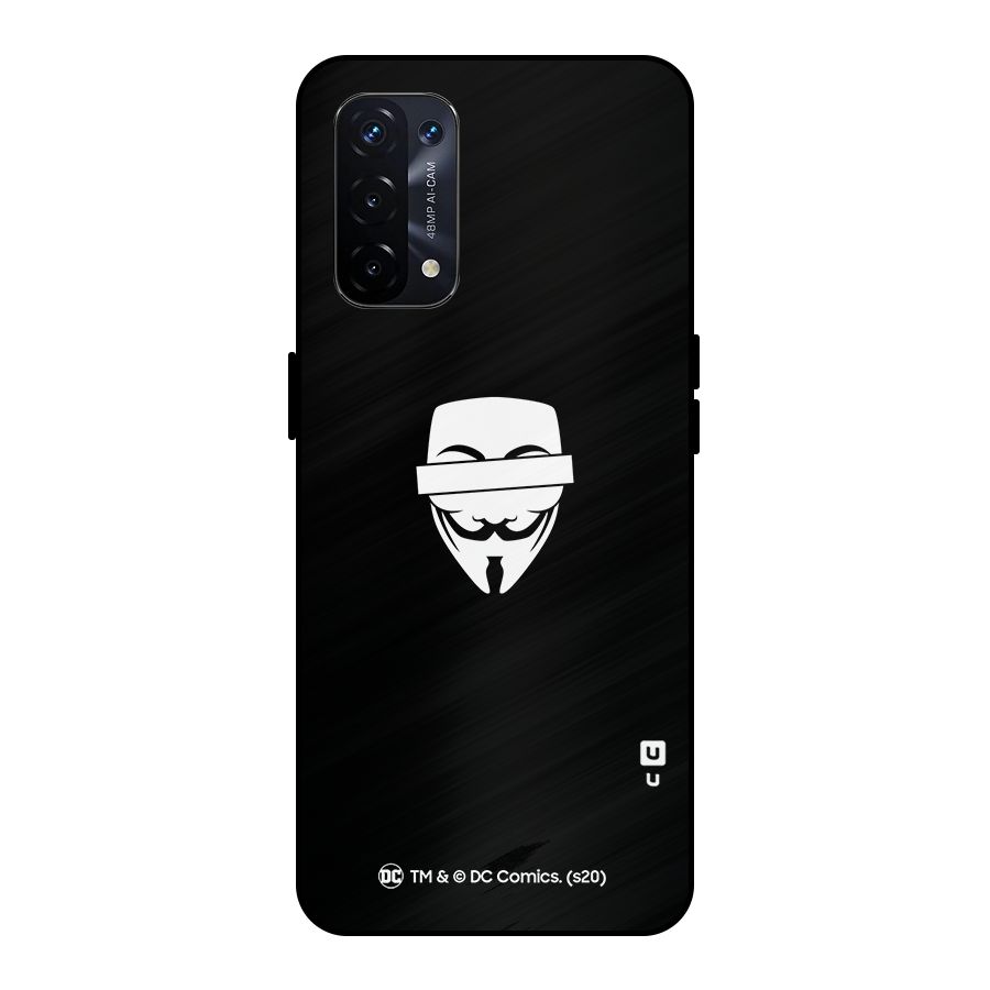 Vendetta Minimal Mask Metal Back Case for Oppo A74 5G