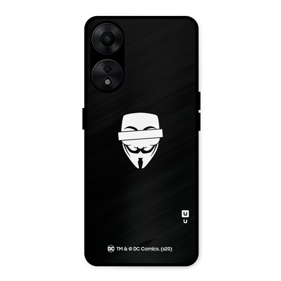 Vendetta Minimal Mask Metal Back Case for Oppo A78 5G