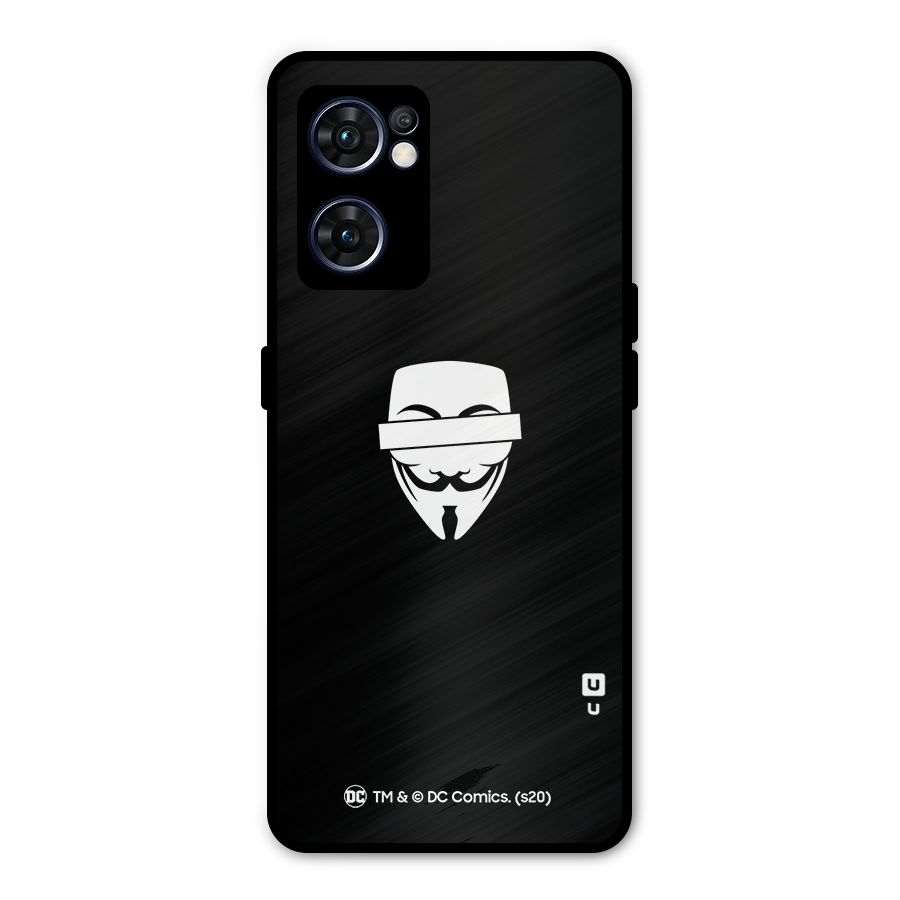 Vendetta Minimal Mask Metal Back Case for Oppo Reno7 5G