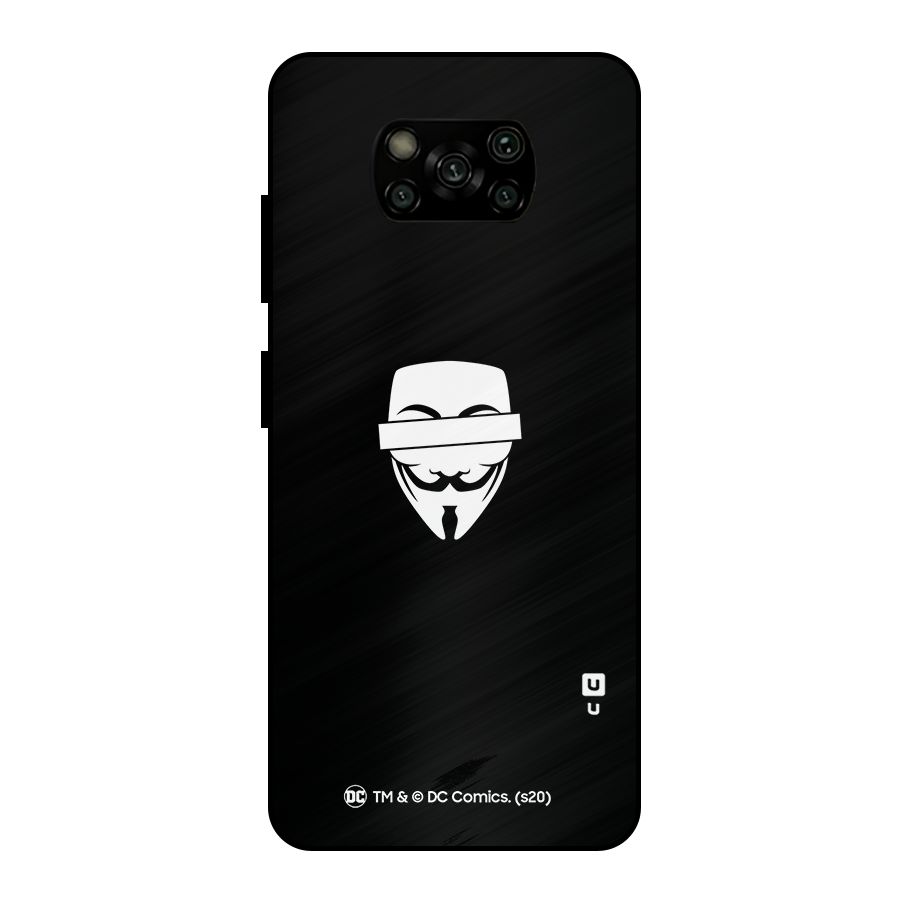 Vendetta Minimal Mask Metal Back Case for Poco X3