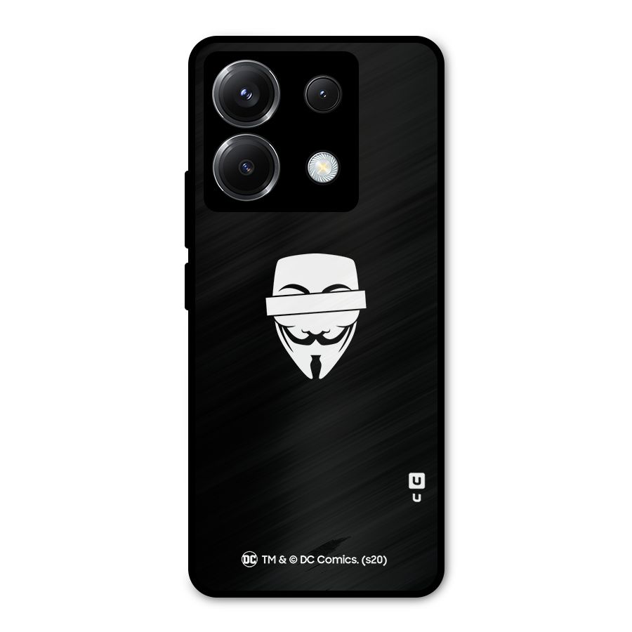 Vendetta Minimal Mask Metal Back Case for Poco X6
