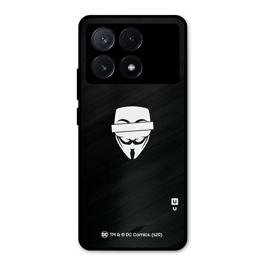 Vendetta Minimal Mask Metal Back Case for Poco X6 Pro