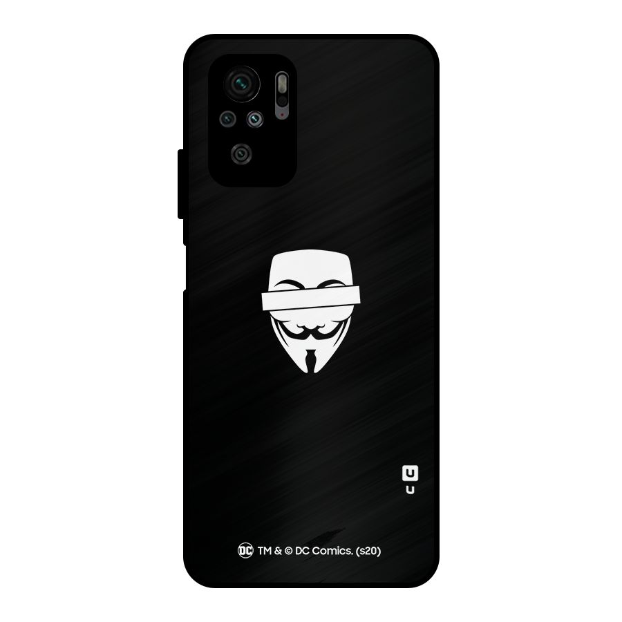 Vendetta Minimal Mask Metal Back Case for Redmi Note 10S