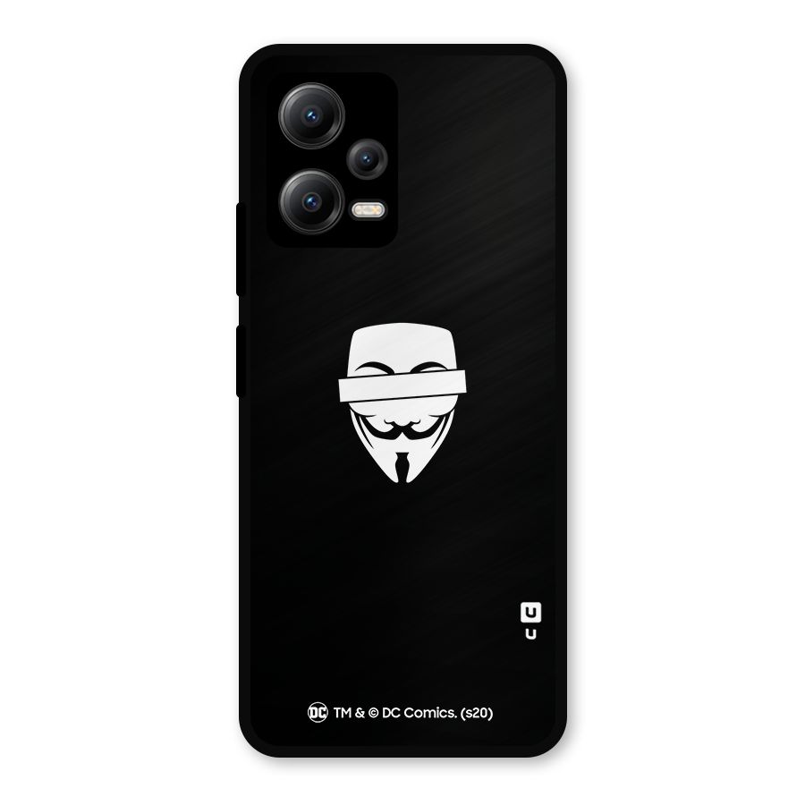 Vendetta Minimal Mask Metal Back Case for Redmi Note 12 5G
