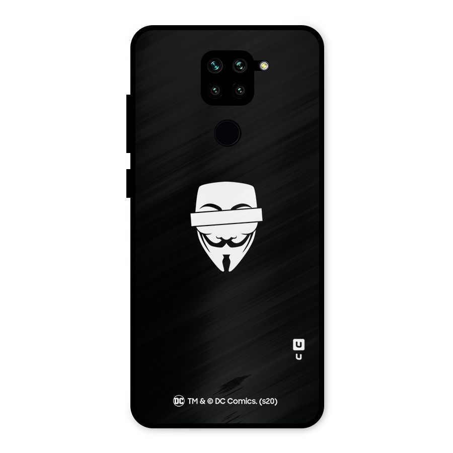 Vendetta Minimal Mask Metal Back Case for Redmi Note 9