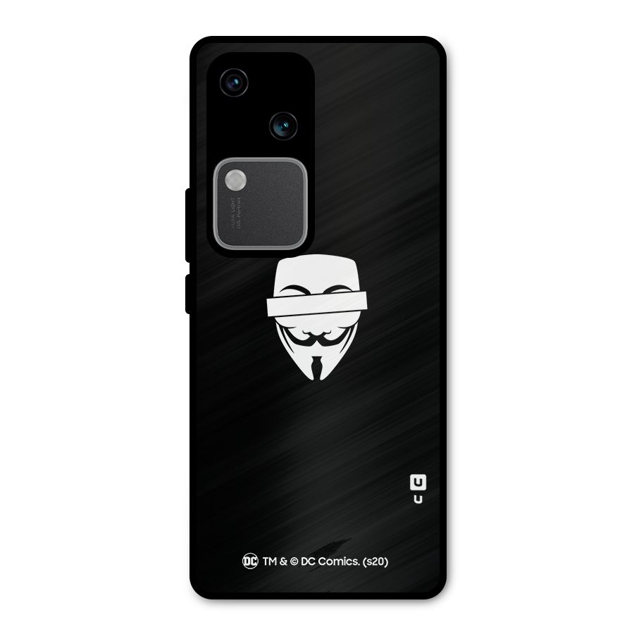 Vendetta Minimal Mask Metal Back Case for Vivo V30 Pro