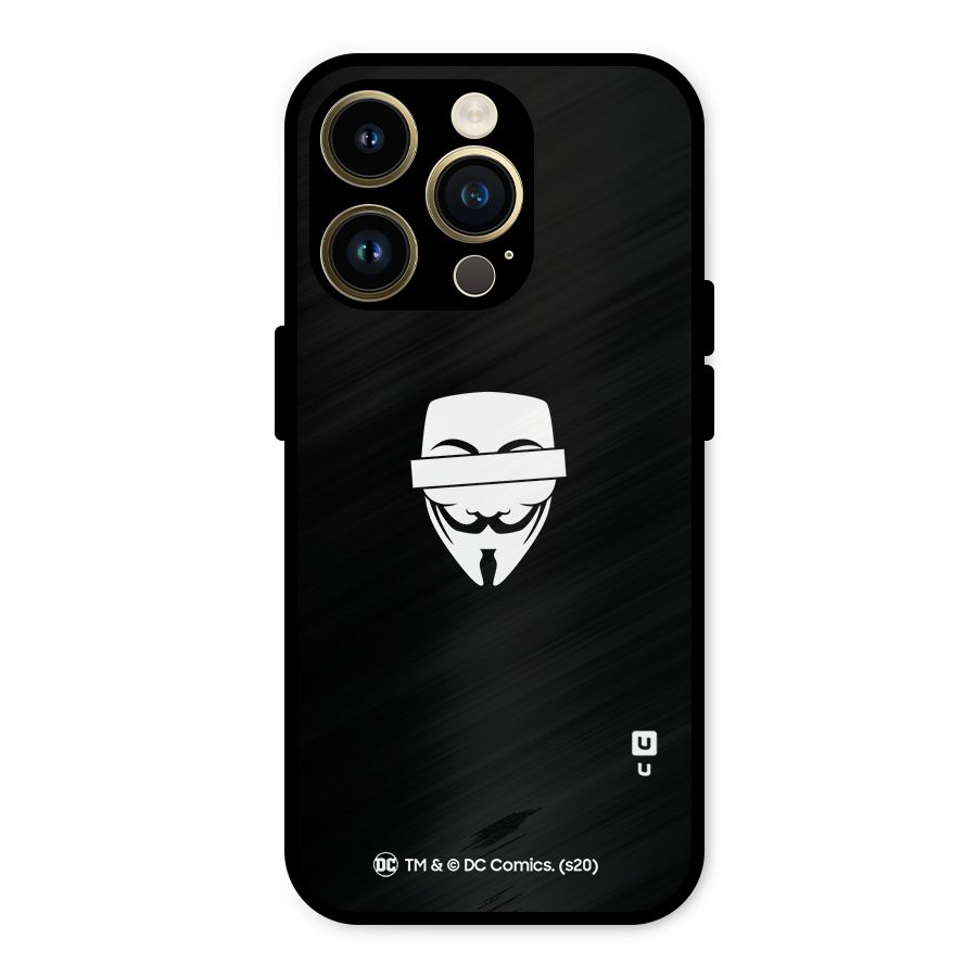 Vendetta Minimal Mask Metal Back Case for iPhone 14 Pro