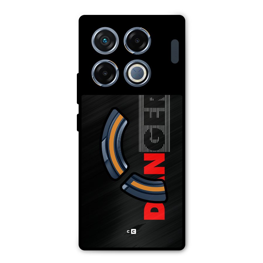 Vertical Danger Metal Back Case for Infinix GT 20 Pro