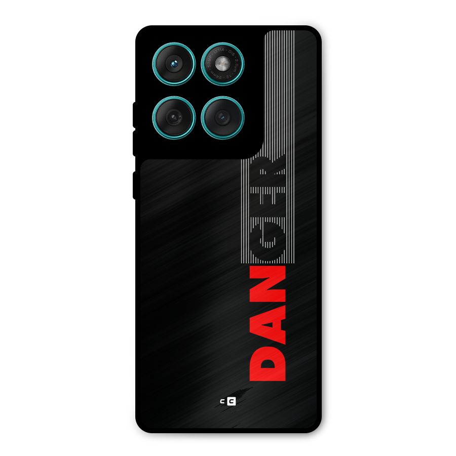 Vertical Danger Metal Back Case for Motorola Edge 60 Fusion