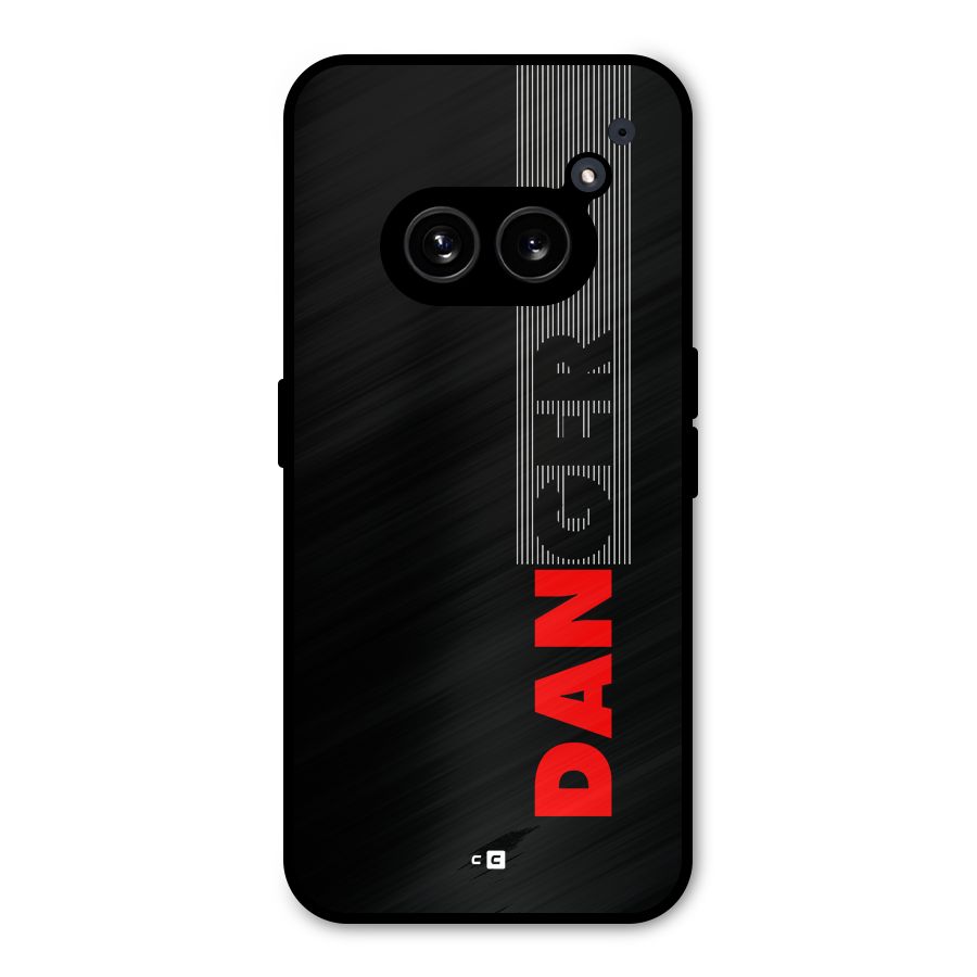 Vertical Danger Metal Back Case for Nothing Phone 2a Plus