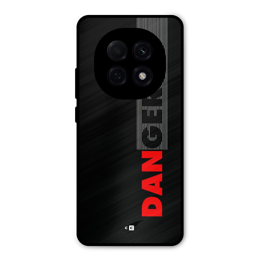 Vertical Danger Metal Back Case for Oppo F29 Pro