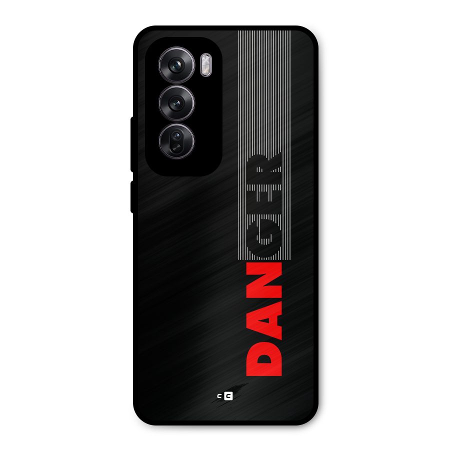 Vertical Danger Metal Back Case for Oppo Reno12 Pro