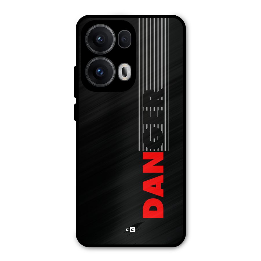 Vertical Danger Metal Back Case for Oppo Reno13 Pro