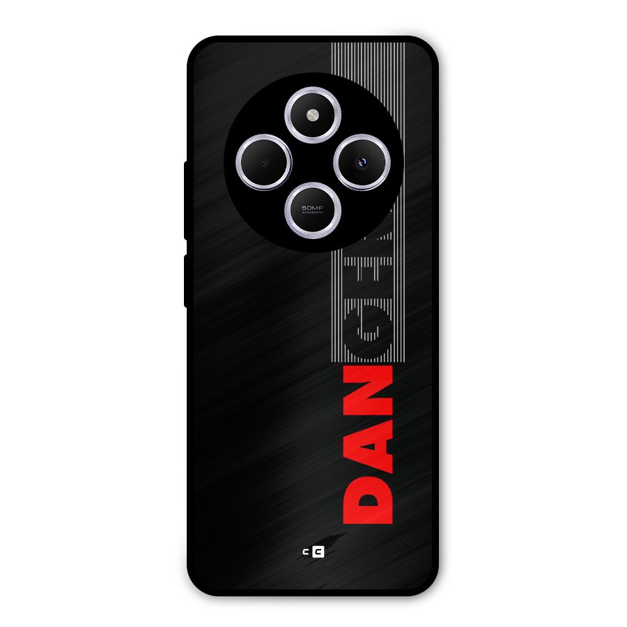 Vertical Danger Metal Back Case for Poco M7