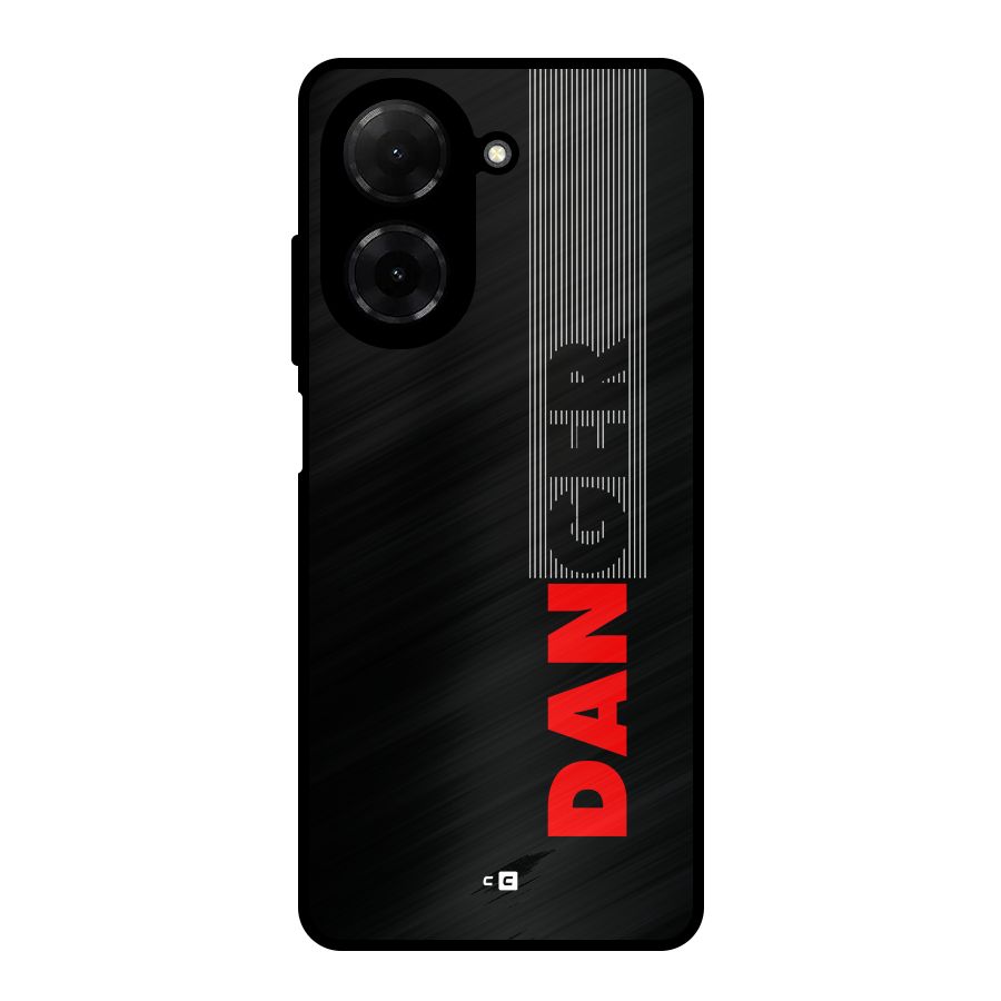 Vertical Danger Metal Back Case for Redmi A5 4G
