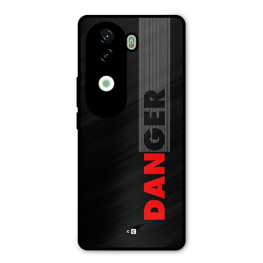 Vertical Danger Metal Back Case for Vivo V40e