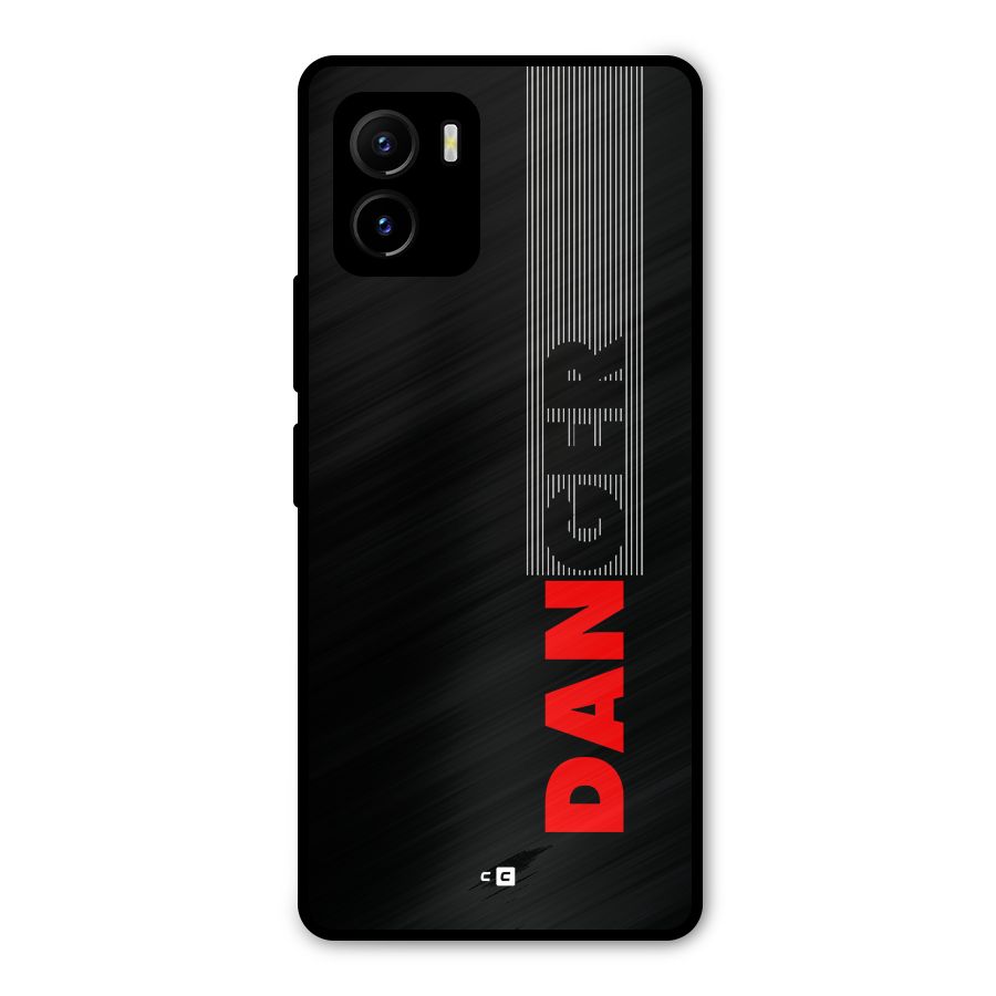 Vertical Danger Metal Back Case for Vivo Y15s