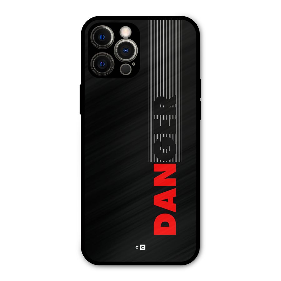 Vertical Danger Metal Back Case for iPhone 12 Pro Max