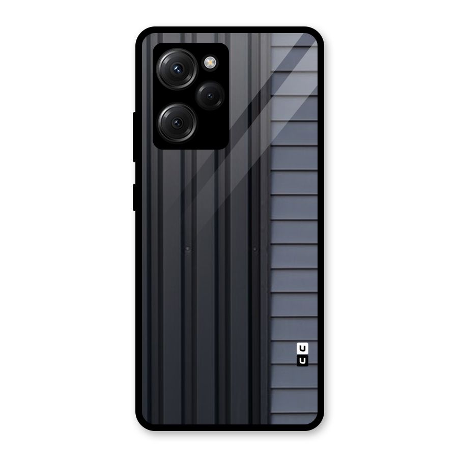 Vertical Horizontal Glass Back Case for Poco X5 Pro