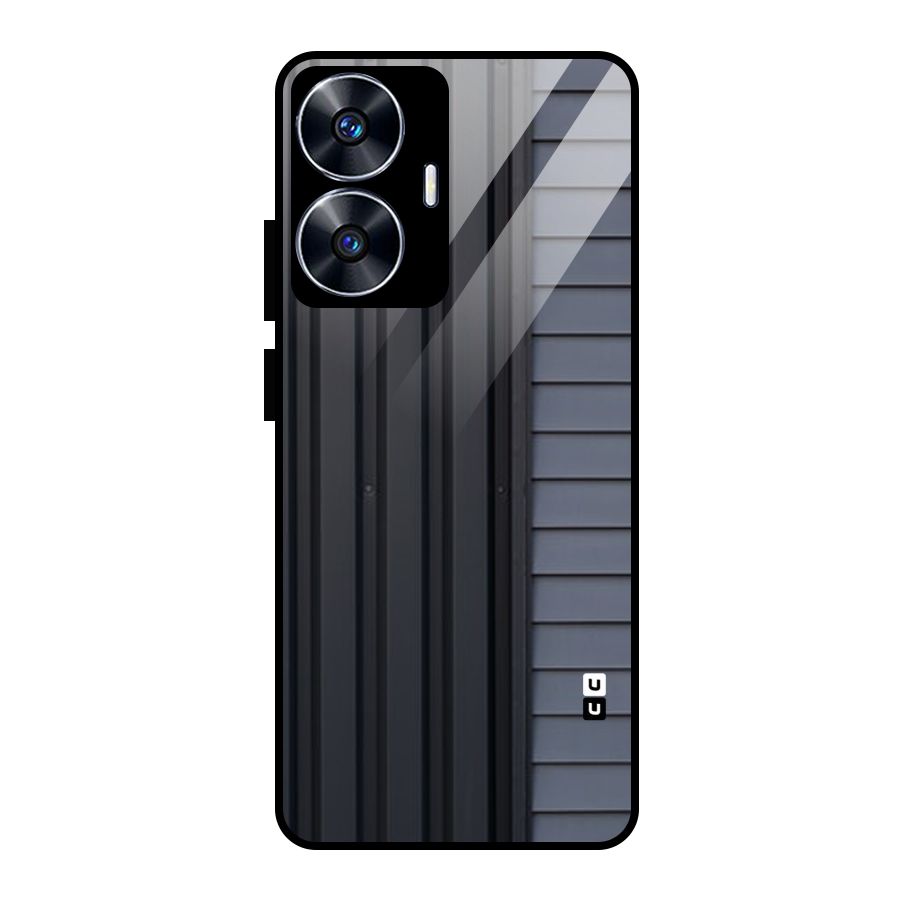 Vertical Horizontal Glass Back Case for Realme Narzo N55