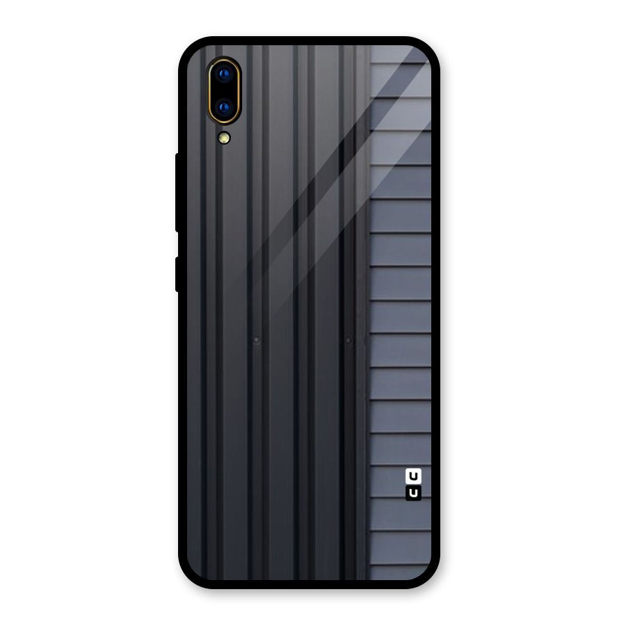 Vertical Horizontal Glass Back Case for Vivo V11 Pro