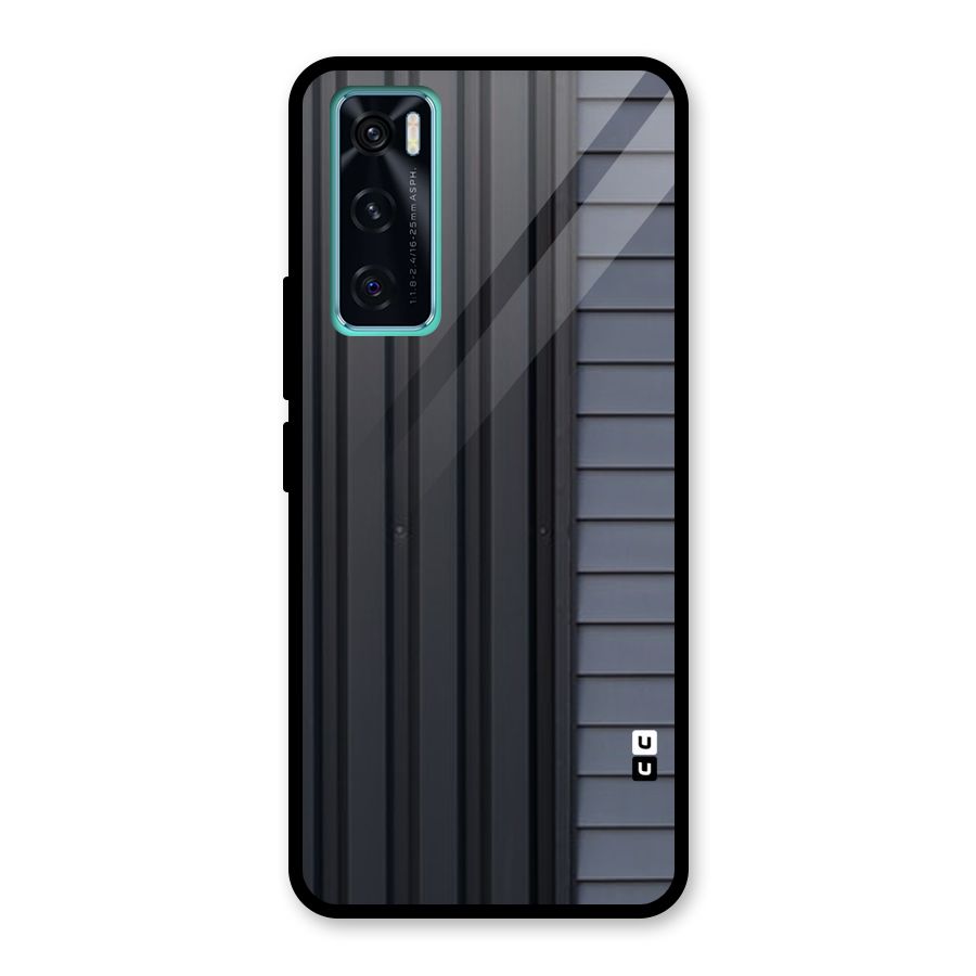 Vertical Horizontal Glass Back Case for Vivo V20 SE