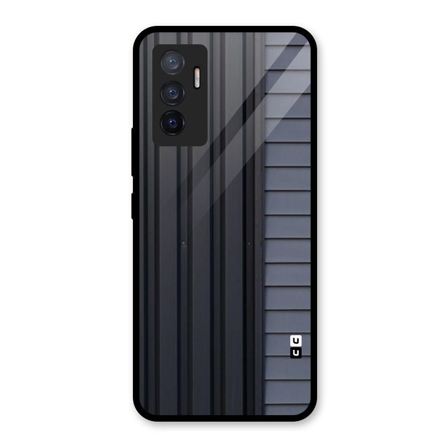 Vertical Horizontal Glass Back Case for Vivo V23e