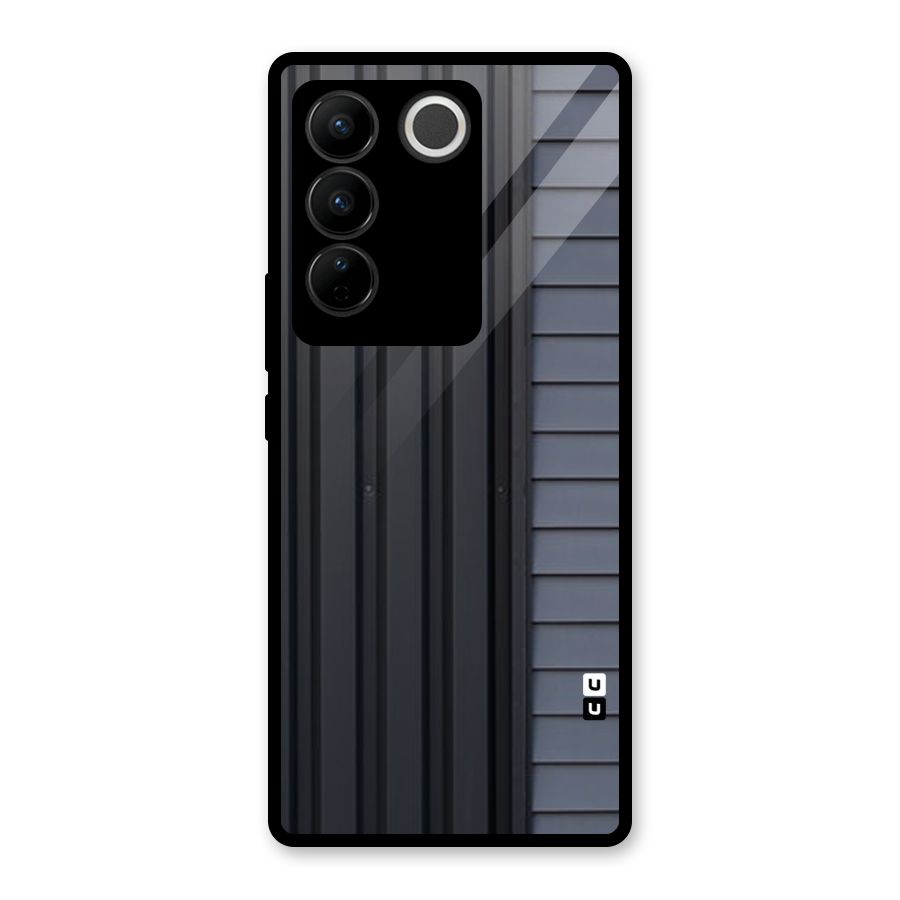 Vertical Horizontal Glass Back Case for Vivo V27