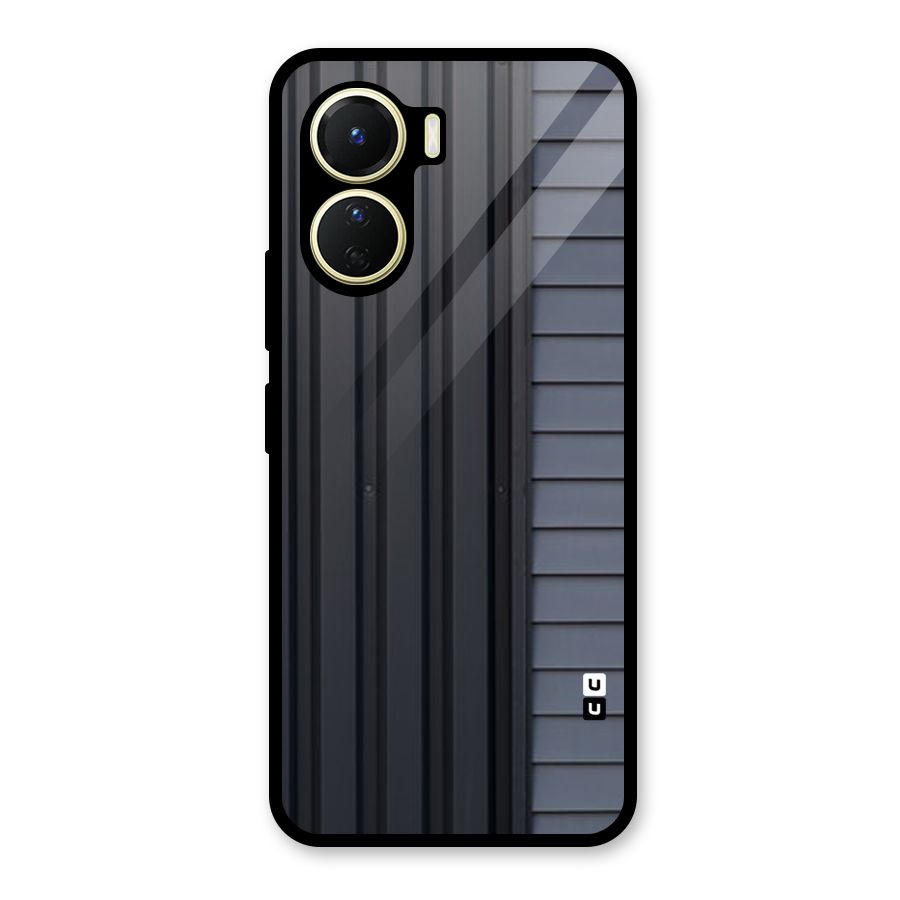 Vertical Horizontal Glass Back Case for Vivo Y16