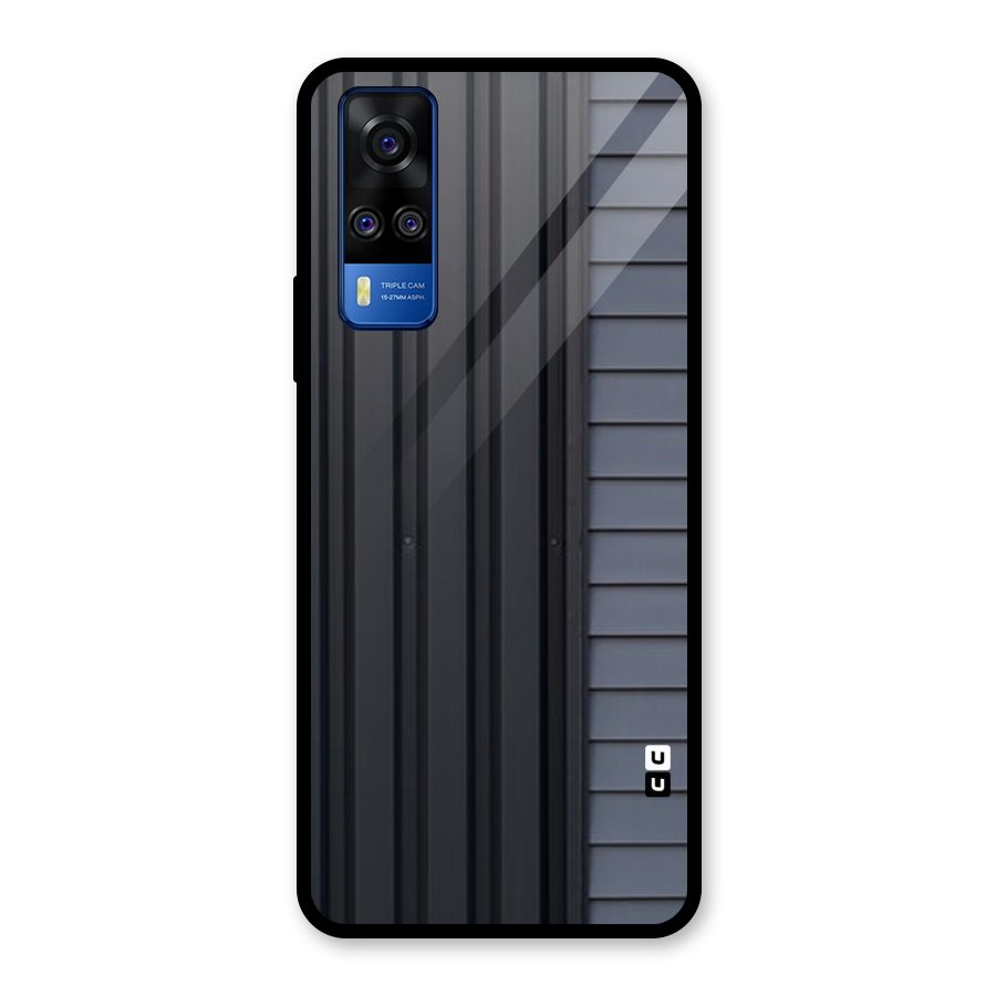 Vertical Horizontal Glass Back Case for Vivo Y31