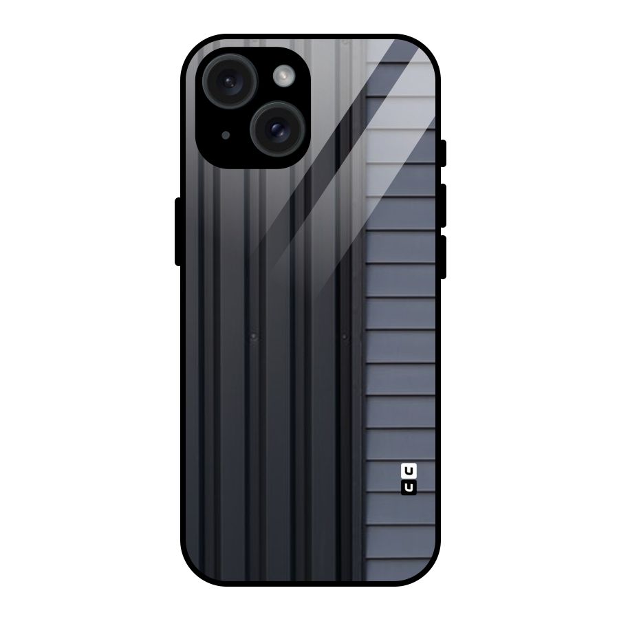 Vertical Horizontal Glass Back Case for iPhone 15