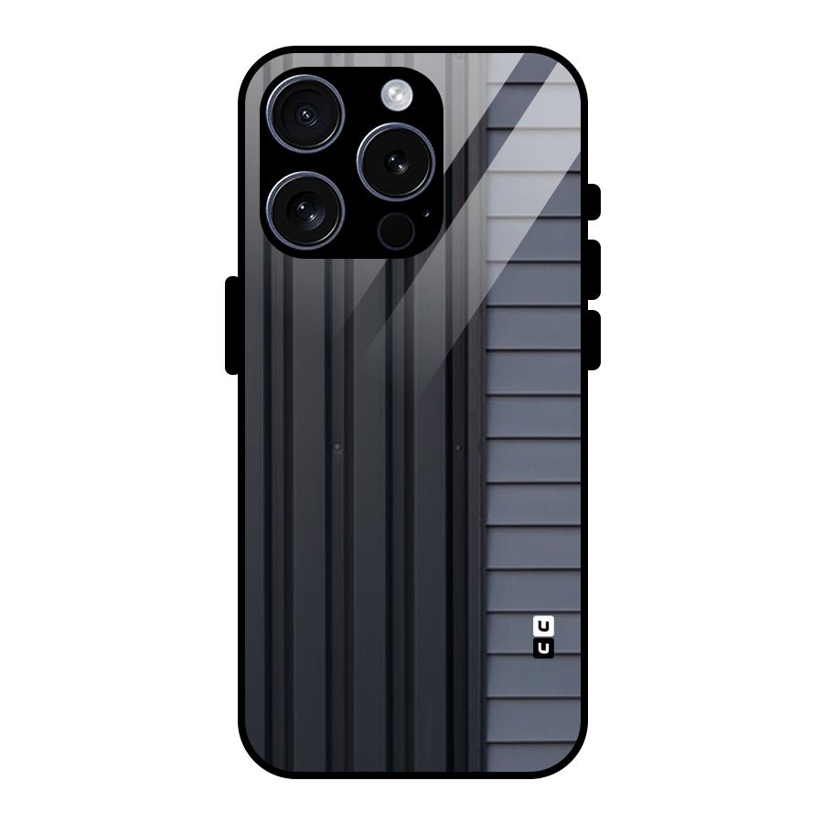 Vertical Horizontal Glass Back Case for iPhone 15 Pro