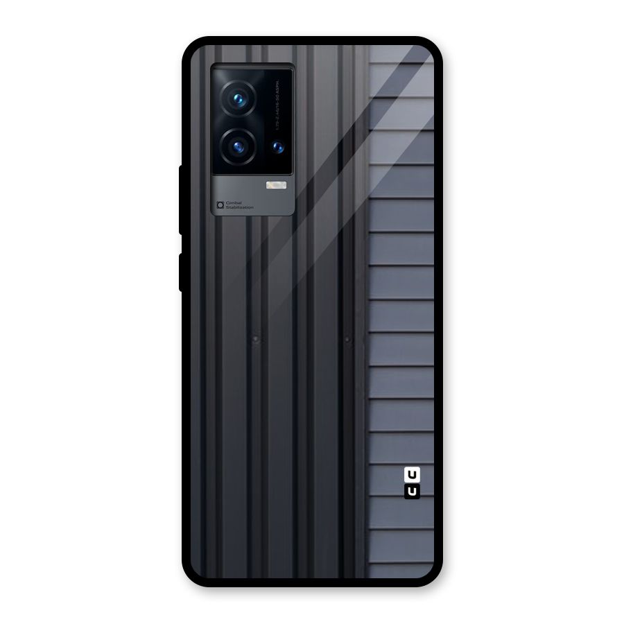 Vertical Horizontal Glass Back Case for iQOO 9 5G