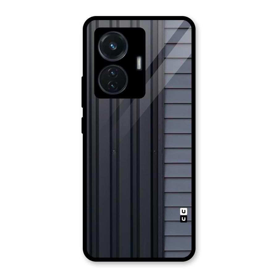 Vertical Horizontal Glass Back Case for iQOO Z6 44W