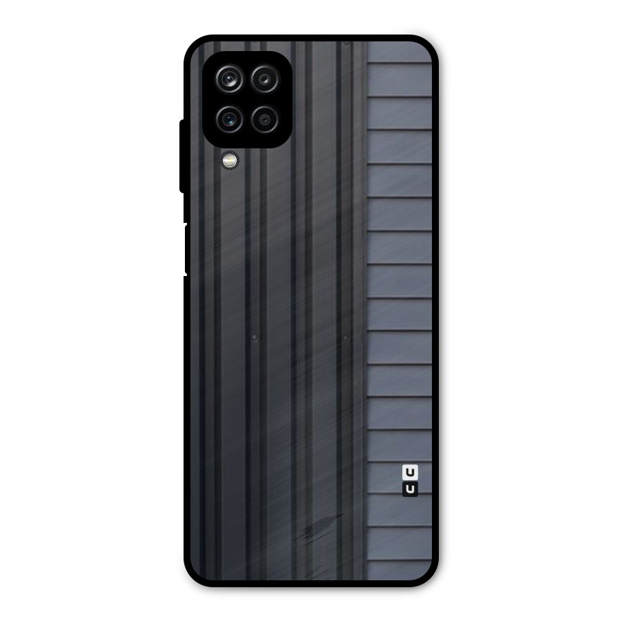 Vertical Horizontal Metal Back Case for Galaxy A12