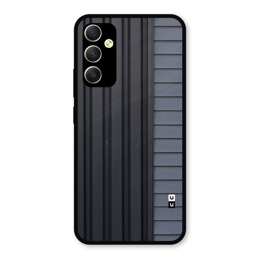 Vertical Horizontal Metal Back Case for Galaxy A34