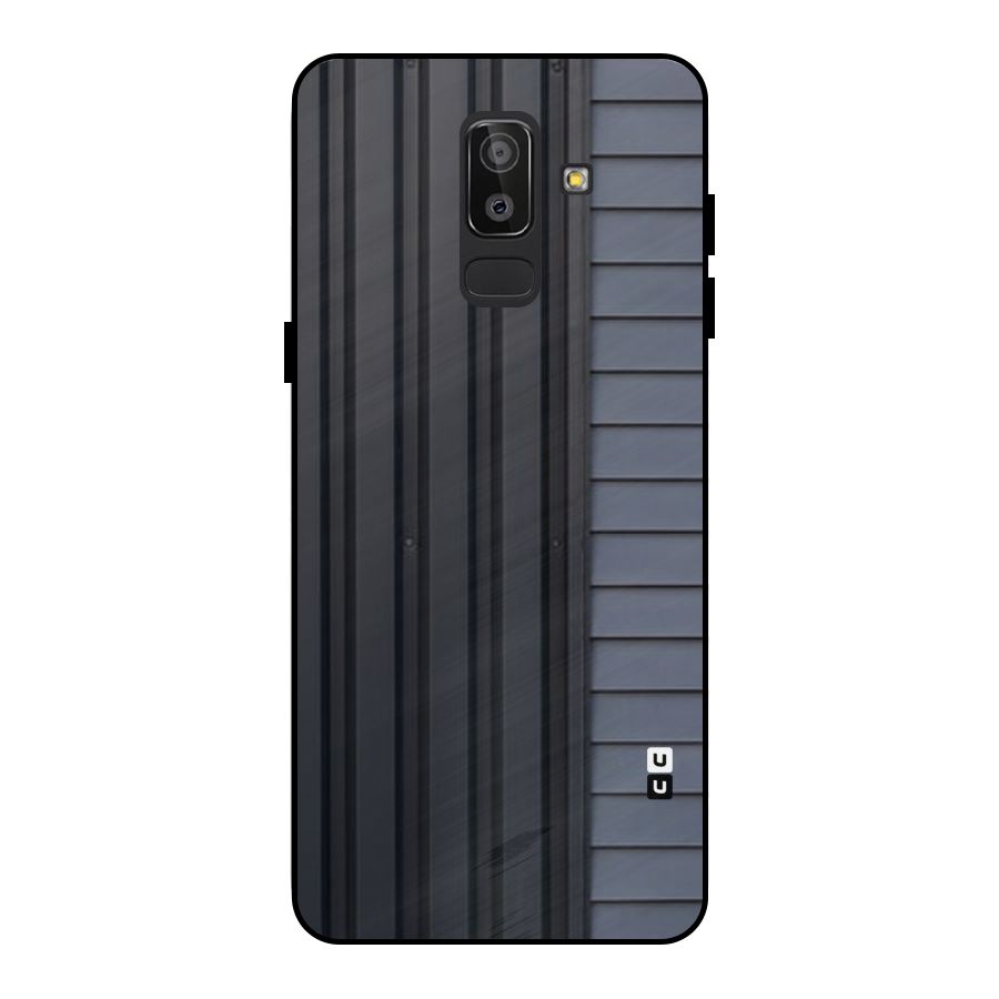 Vertical Horizontal Metal Back Case for Galaxy J8