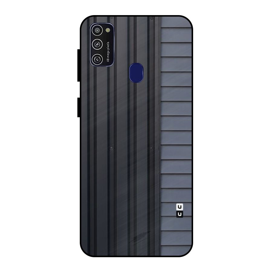 Vertical Horizontal Metal Back Case for Galaxy M21